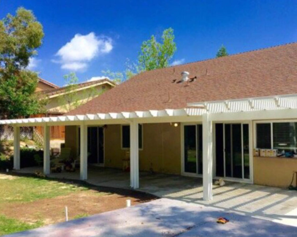 Combination Lattice Laguna & Solid Patio Covers