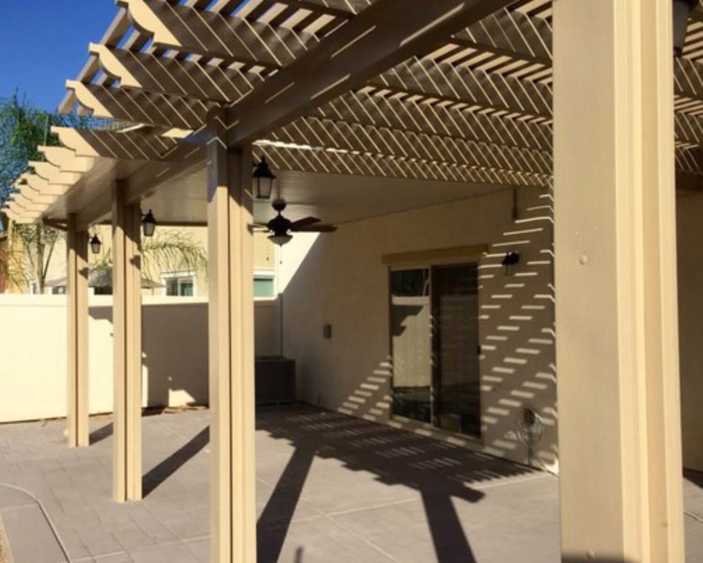 Combination Lattice Laguna & Solid Patio Covers