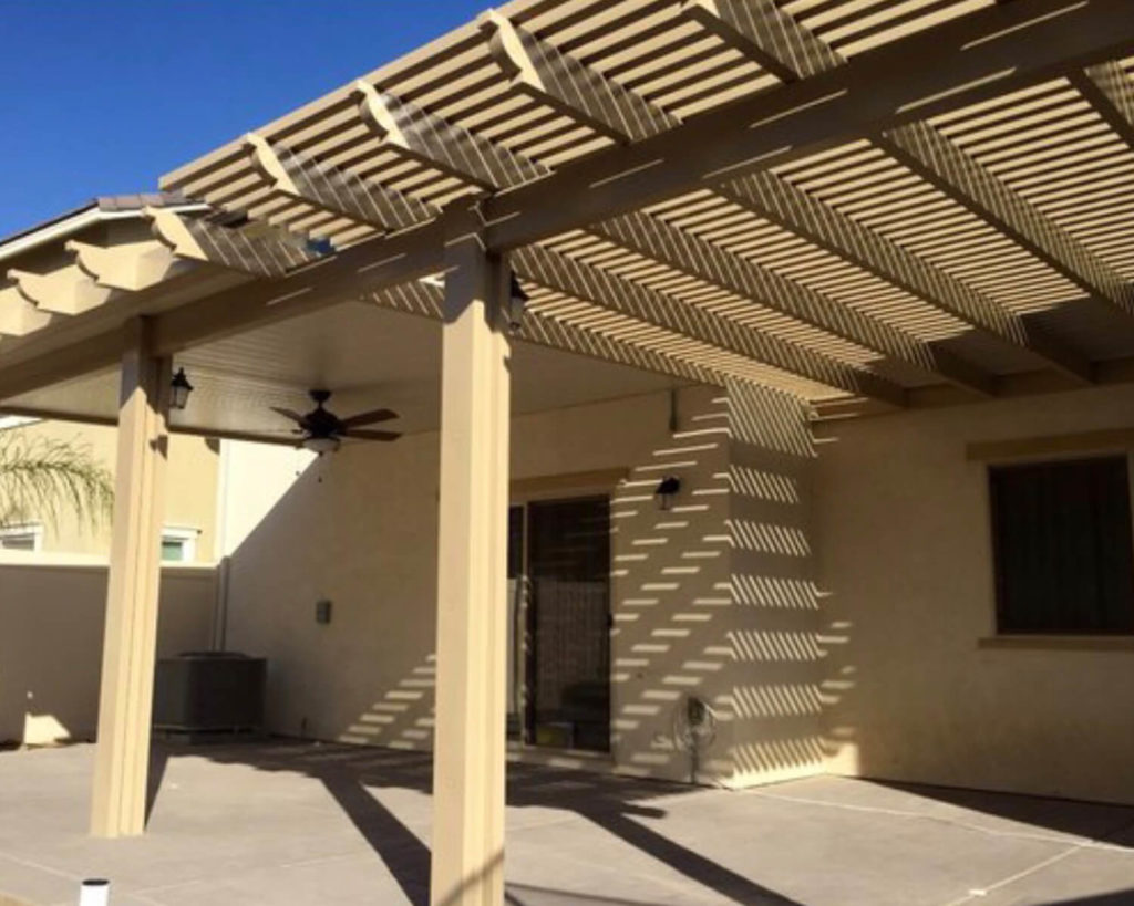 Combination Lattice Laguna & Solid Patio Covers