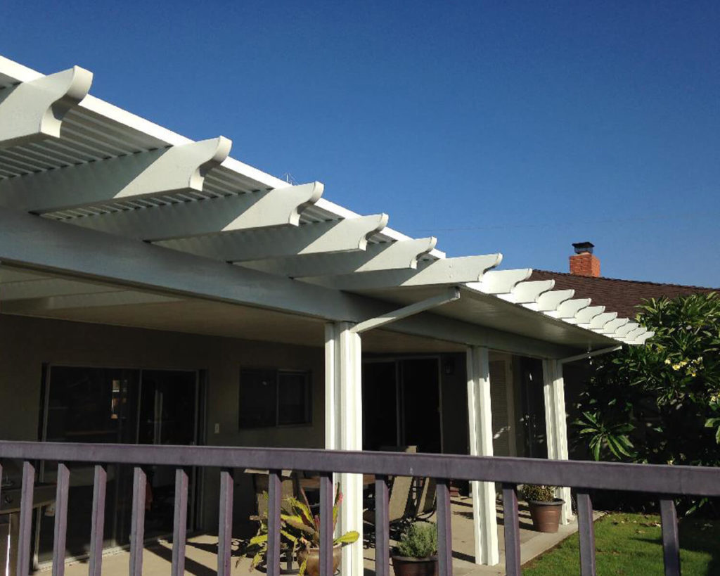 Combination Lattice Laguna & Solid Patio Covers