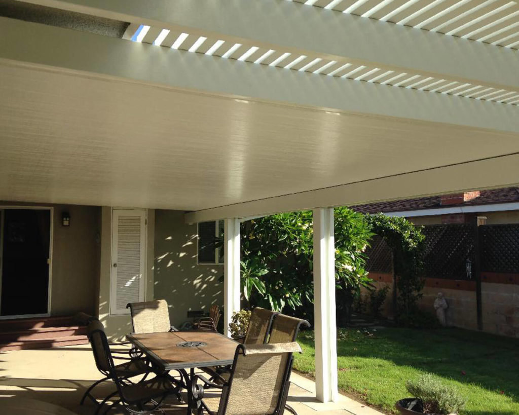 Combination Lattice Laguna & Solid Patio Covers