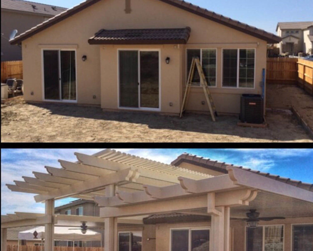 Combination Lattice Laguna & Solid Patio Covers