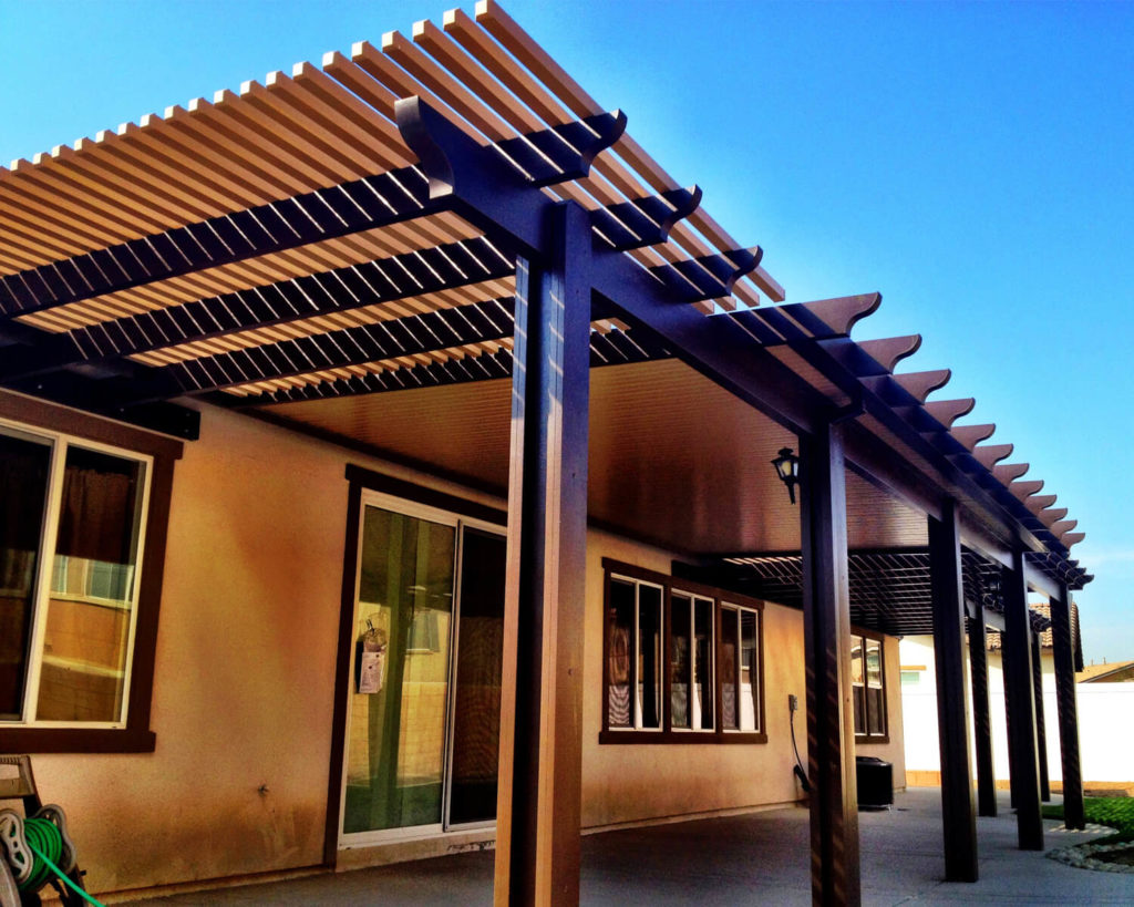 Combination Lattice Laguna & Solid Patio Covers