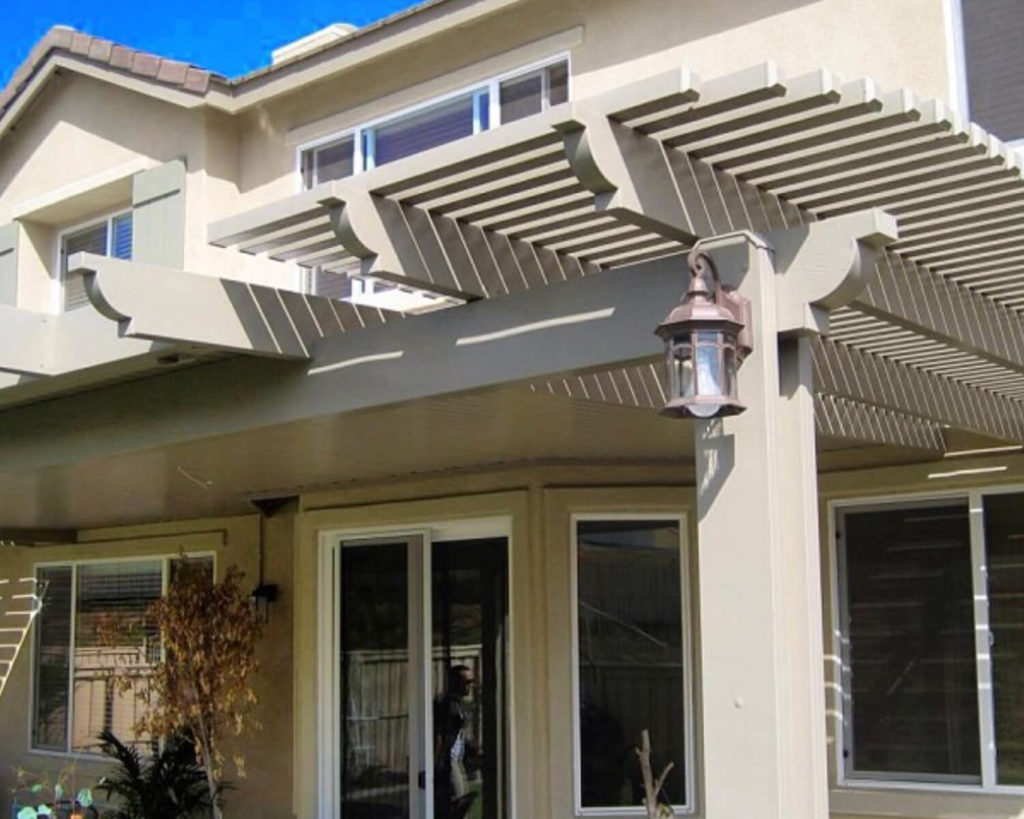 Combination Lattice Laguna & Solid Patio Covers