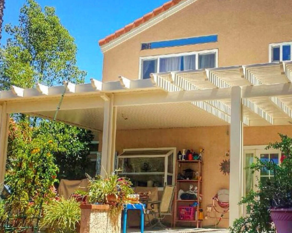 Combination Lattice Laguna & Solid Patio Covers