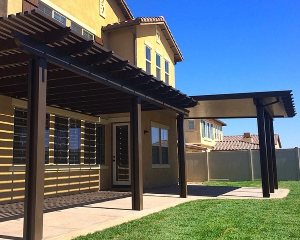 Combination Lattice Laguna & Solid Patio Covers
