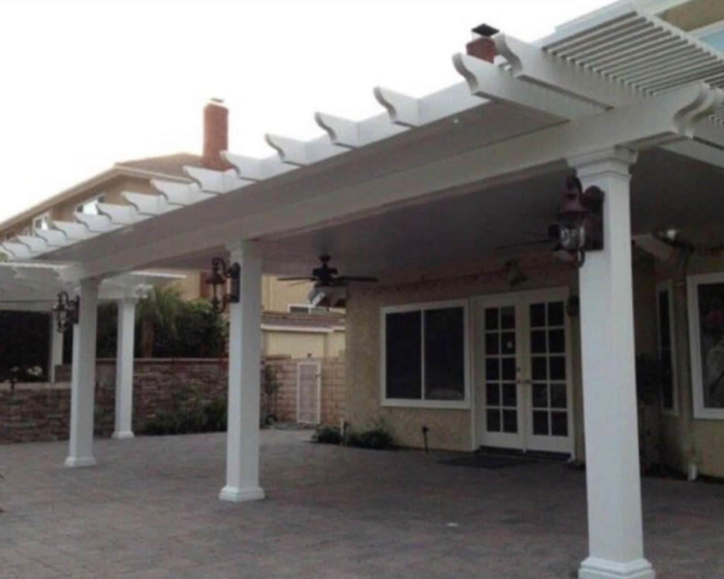 Combination Lattice Laguna & Solid Patio Covers